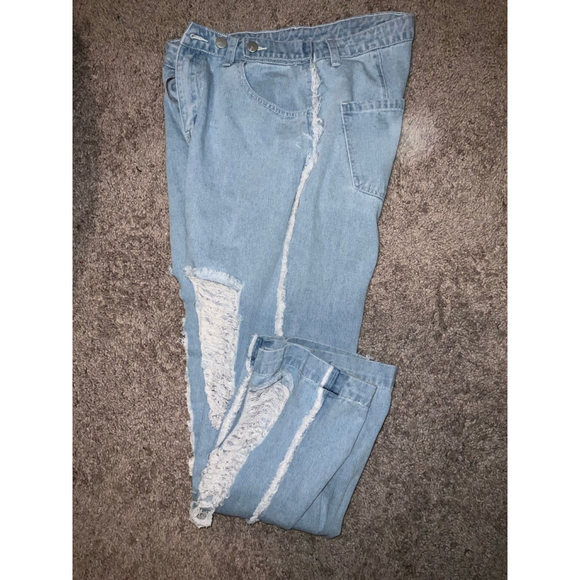 Women's Distressed Jeans Size 8/10 - Picture 3 of 12